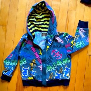 Rare! Harajuku Mini zip up hoodie! 5t